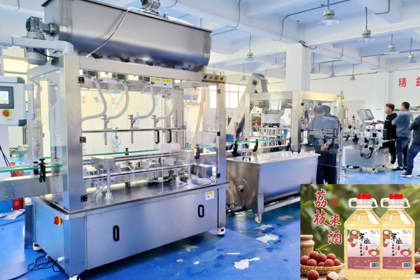5公斤米酒自动灌装机生产线